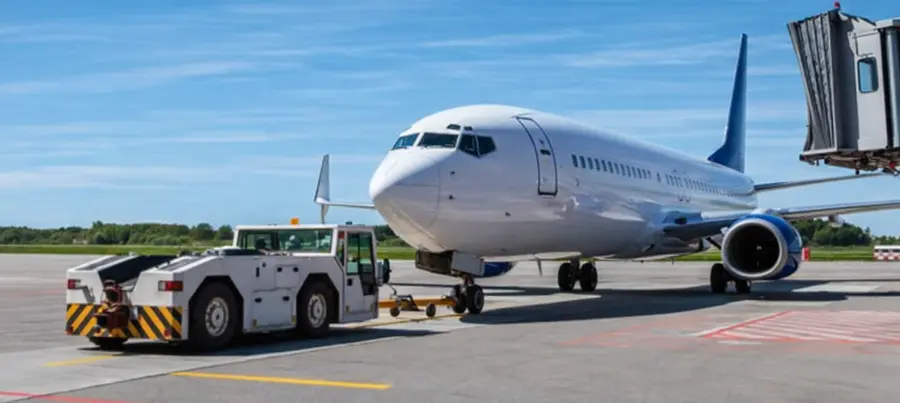 Pushback de aeronave en rampa